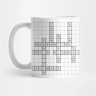 Quarantine Crossword Mug